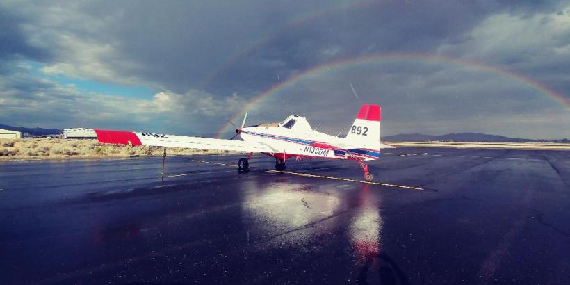 892 with rainbow
